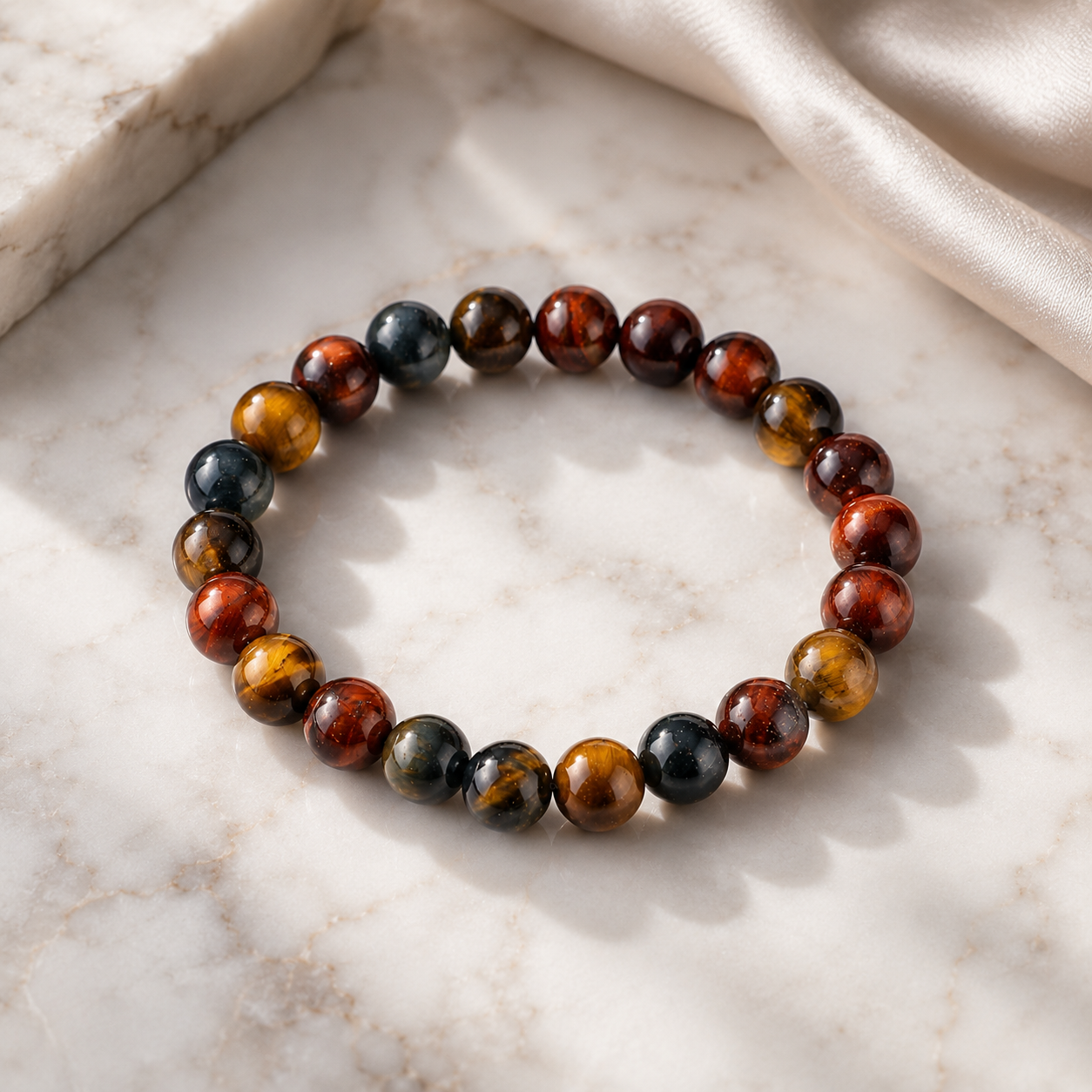 Multi Tiger Eye Crystal Bracelet 2