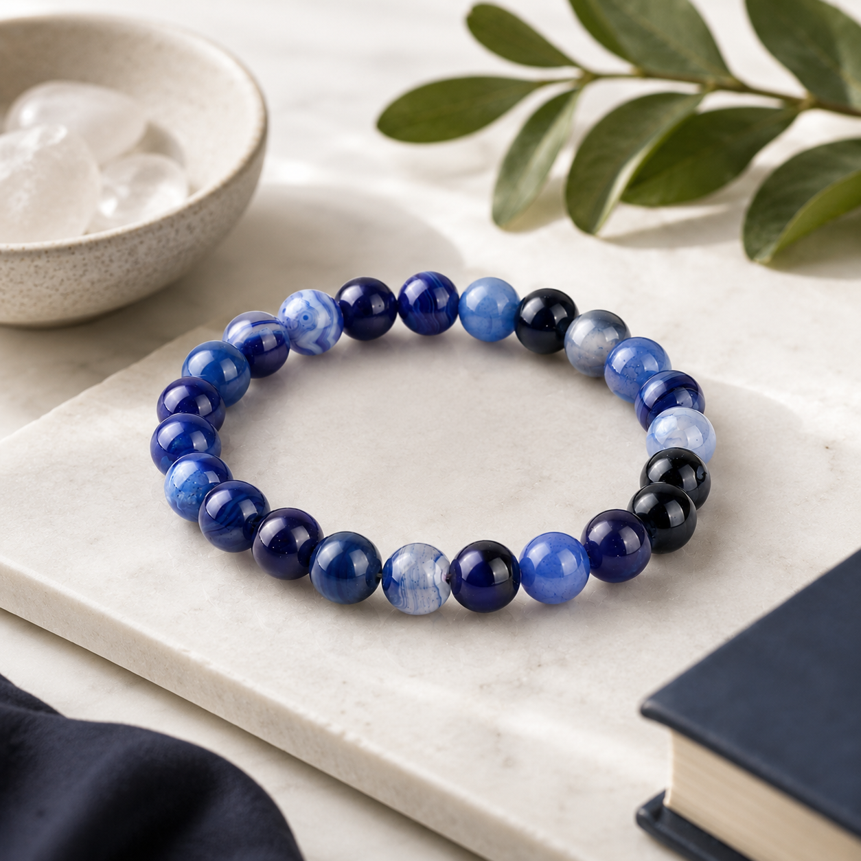 Blue Onyx Crystal Bracelet 4