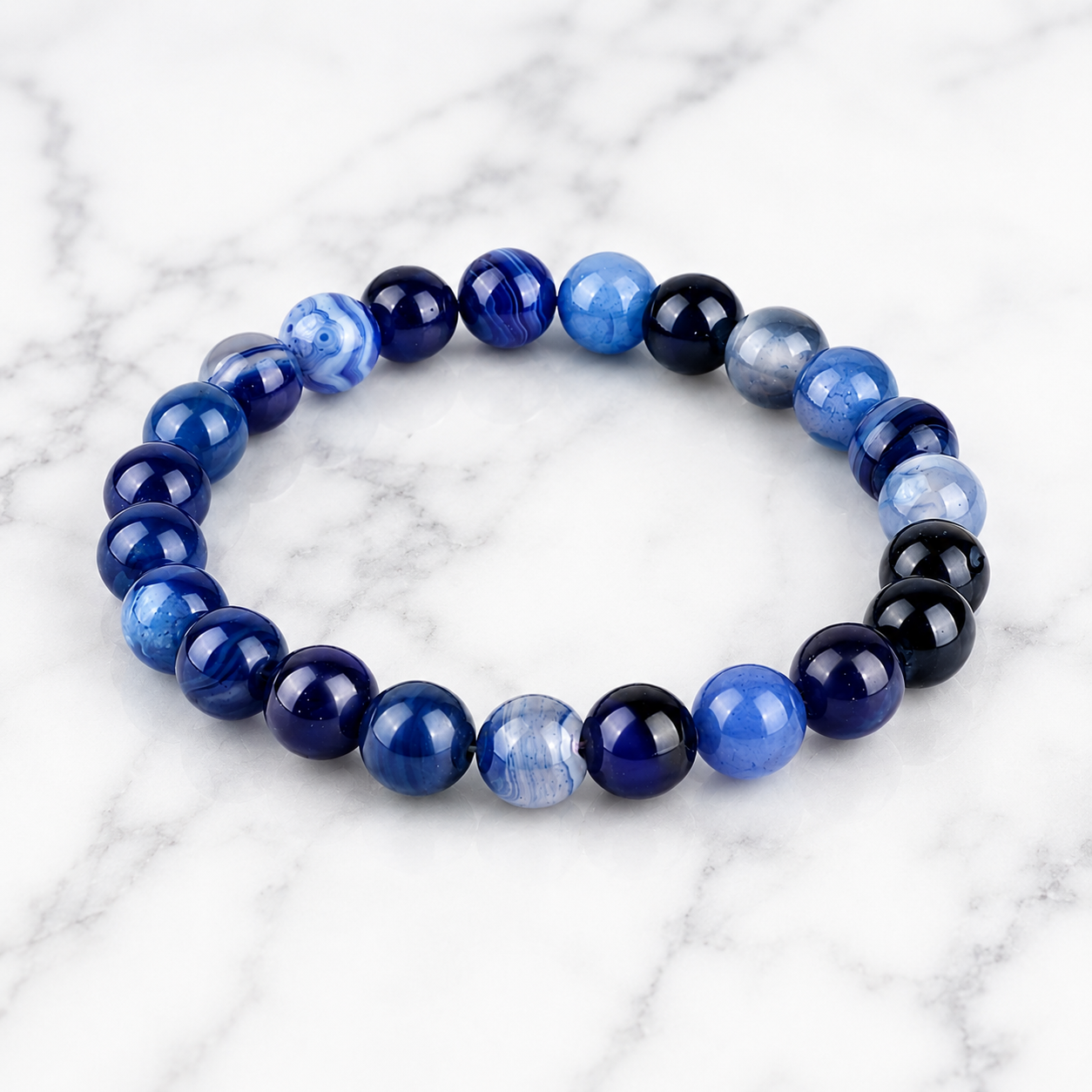 Blue Onyx Crystal Bracelet 3