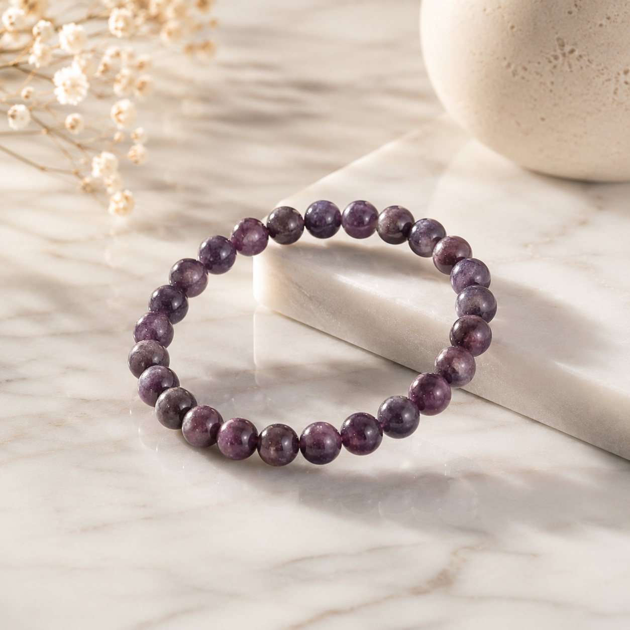 Lepidolite Crystal Bracelet 4