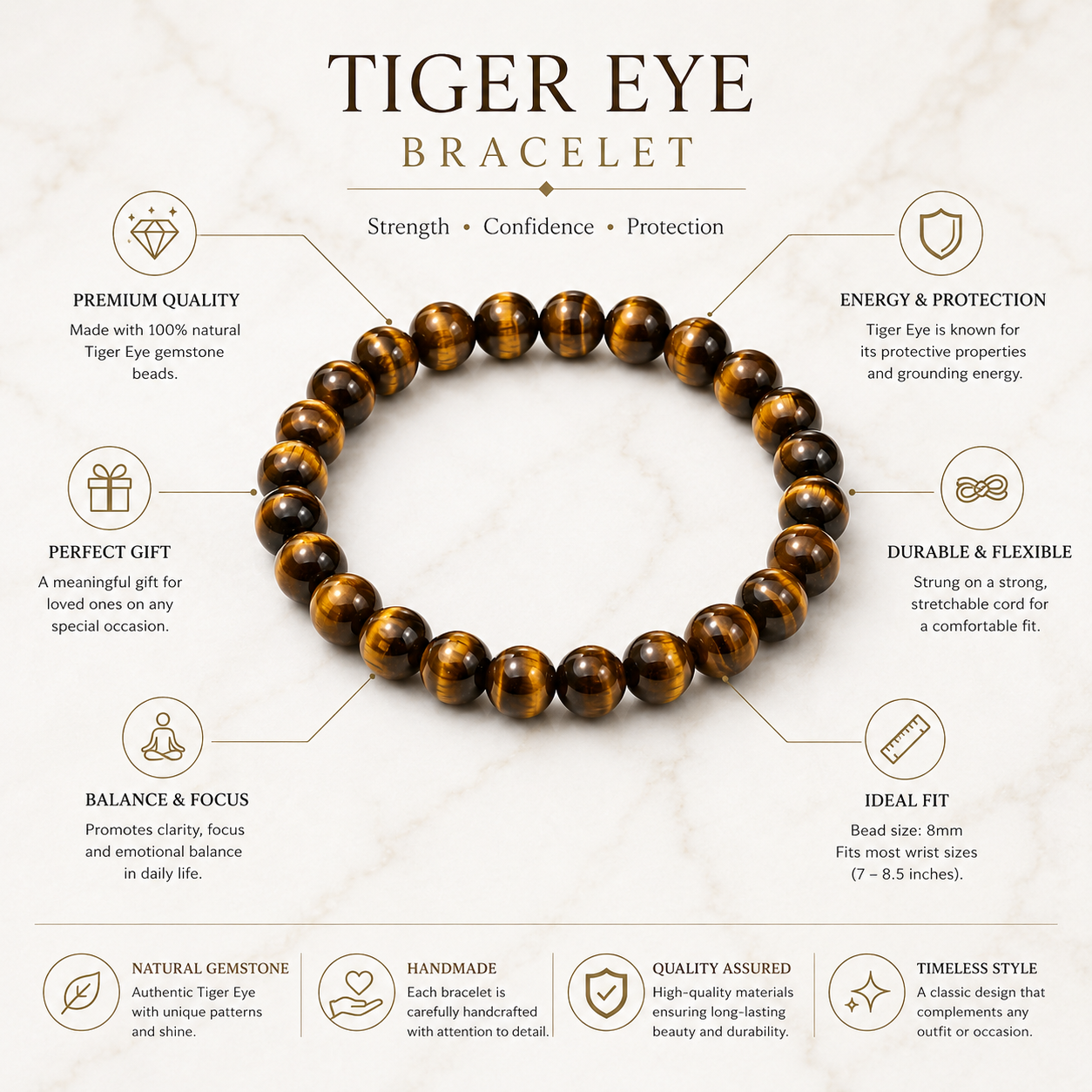 Tiger Eye Crystal Bracelet 2