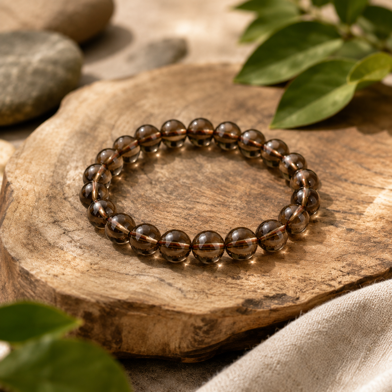 Smoky Quartz Crystal Bracelet 3