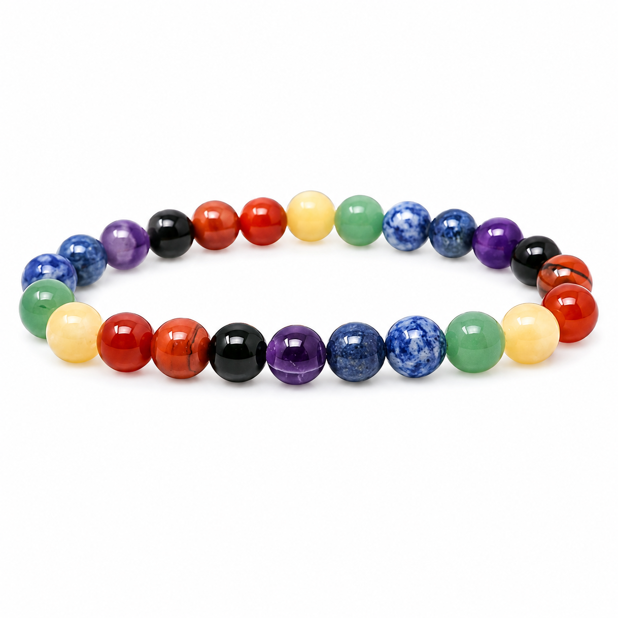 Seven Chakra Crystal Bracelet