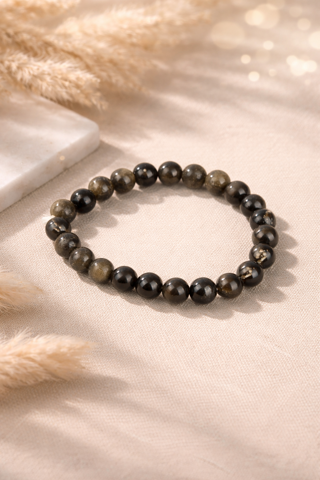 Black Obsidian Crystal Bracelet 4