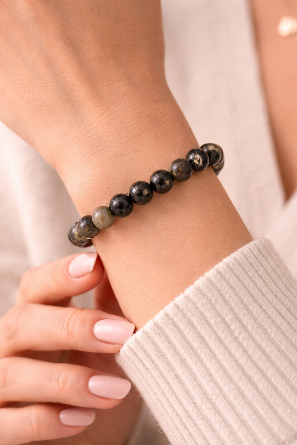 Black Obsidian Crystal Bracelet 2