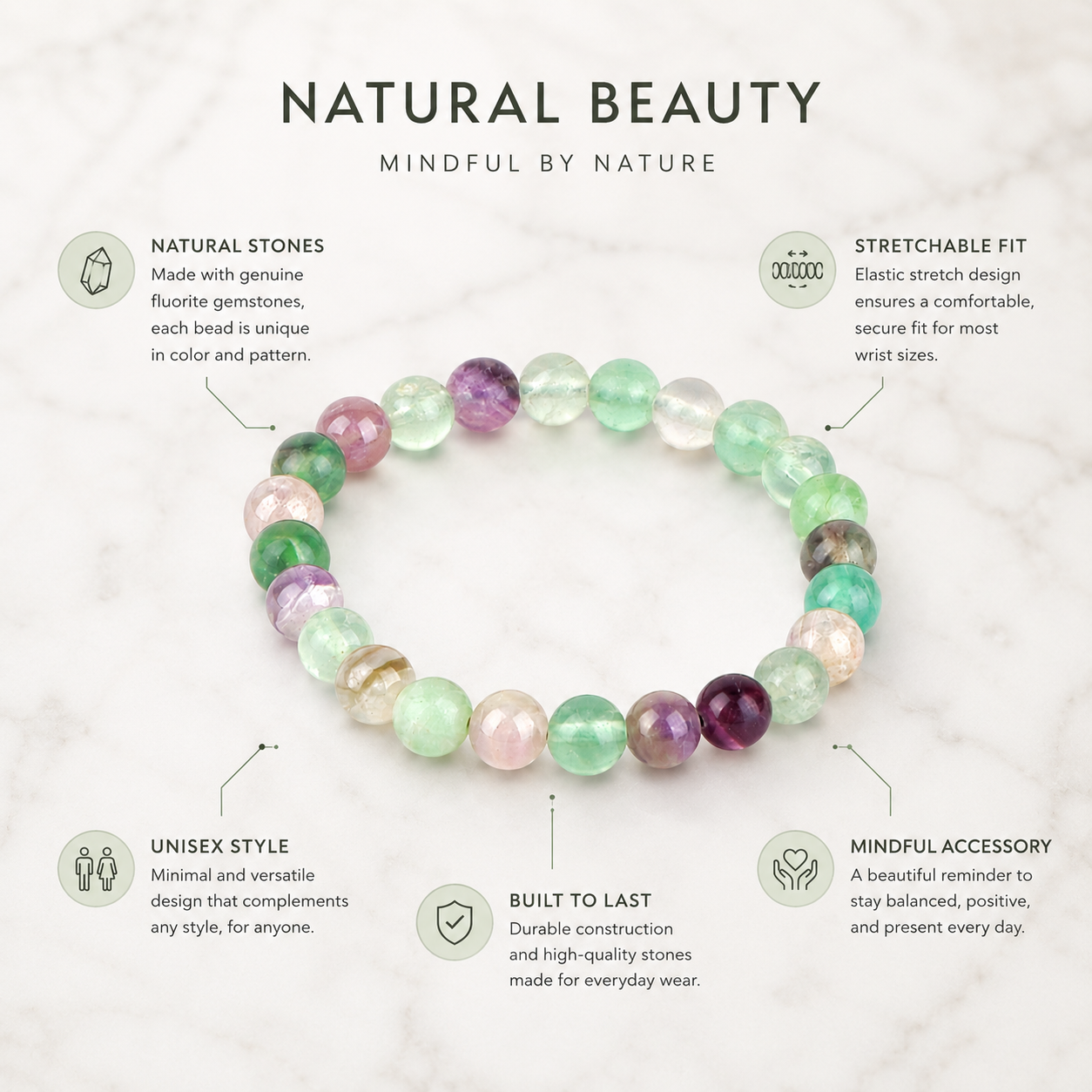 Fluorite Crystal Bracelet 2