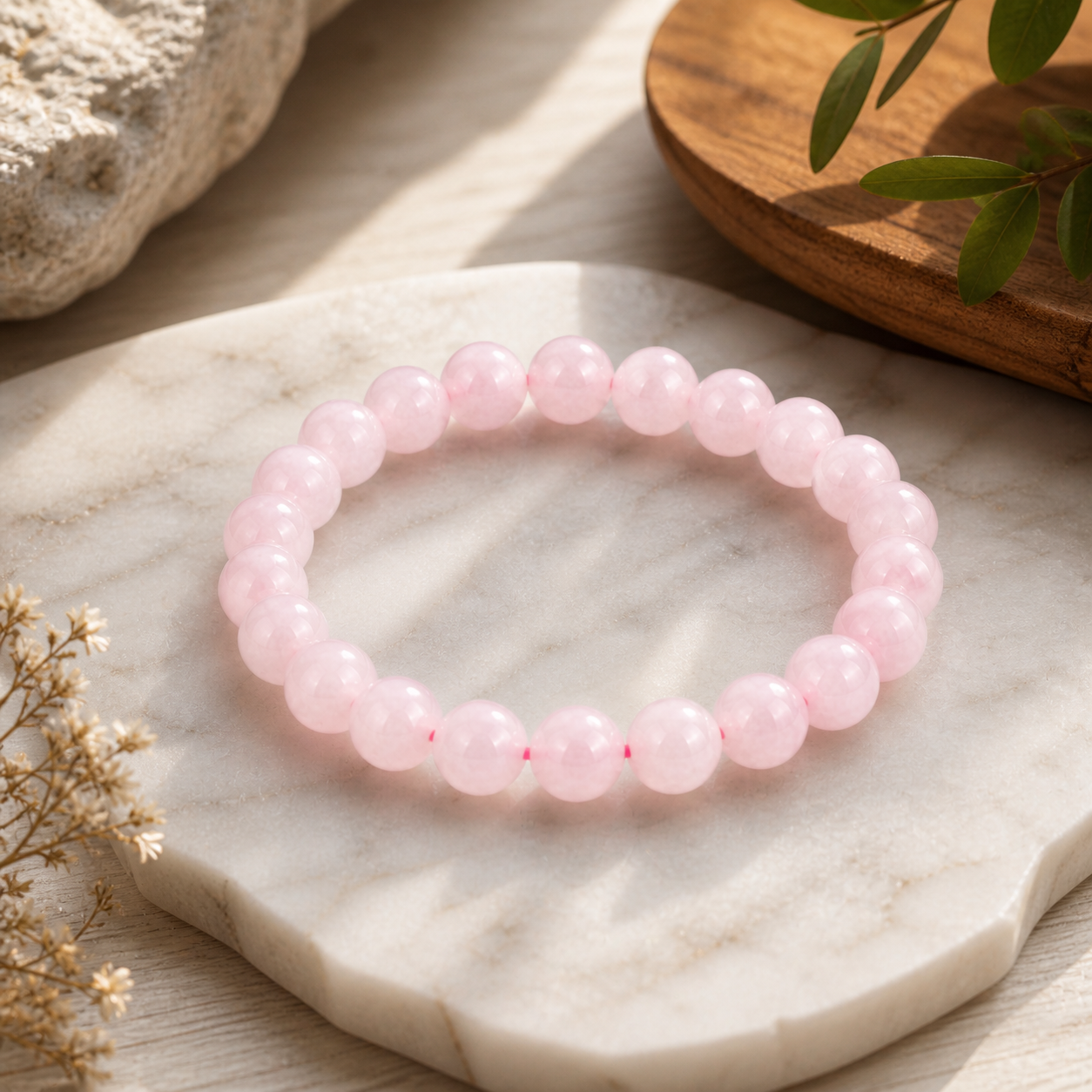 Rose Quartz Crystal Bracelet 3