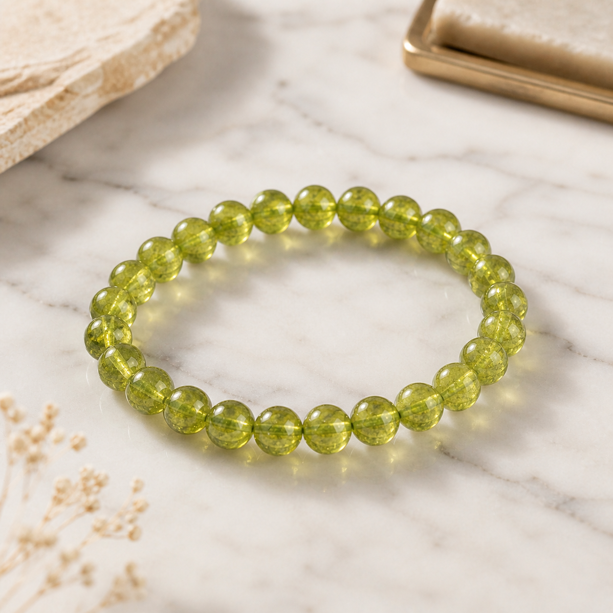 Peridot Crystal Bracelet 4