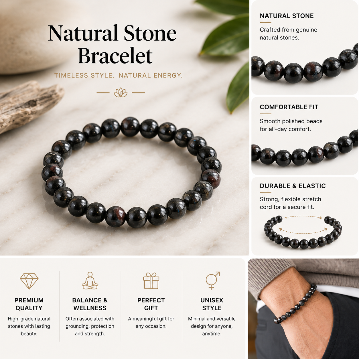 Garnet Crystal Bracelet 3