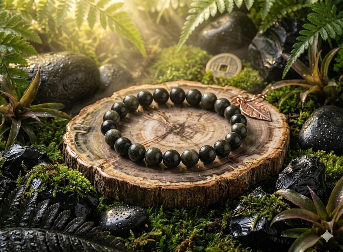 Black Obsidian Crystal Bracelet 3